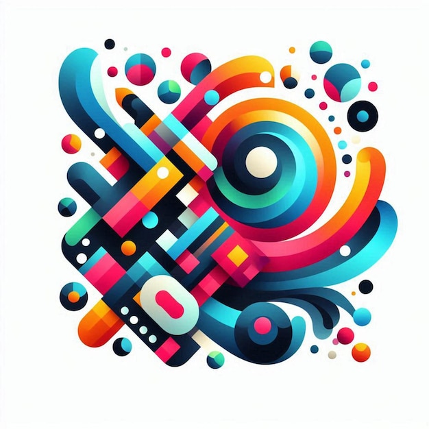 a colorful abstract drawing of a colorful abstract background