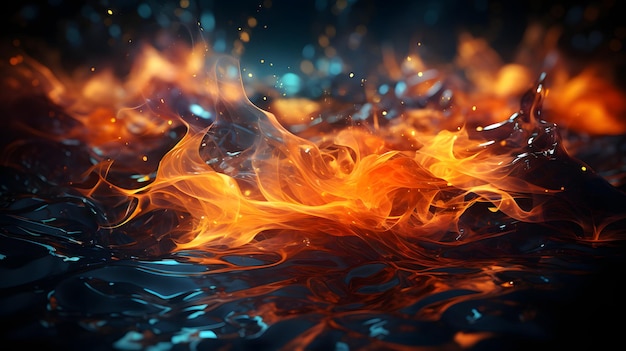 Colorful abstract fire gradients wallpaper