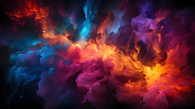 Colorful abstract fire gradients wallpaper