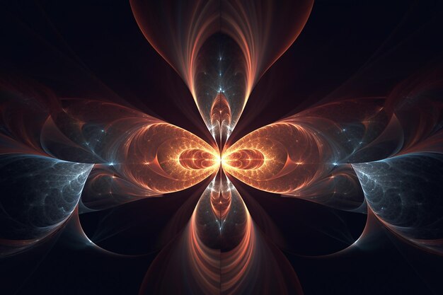 a colorful abstract fractal image with a spiral design in the center.