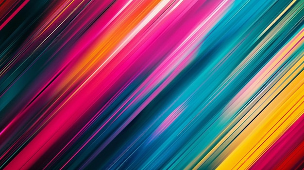 Photo colorful abstract geometric background bright diagonal lines