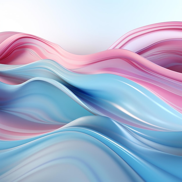 a colorful abstract image of a blue and pink colored wave