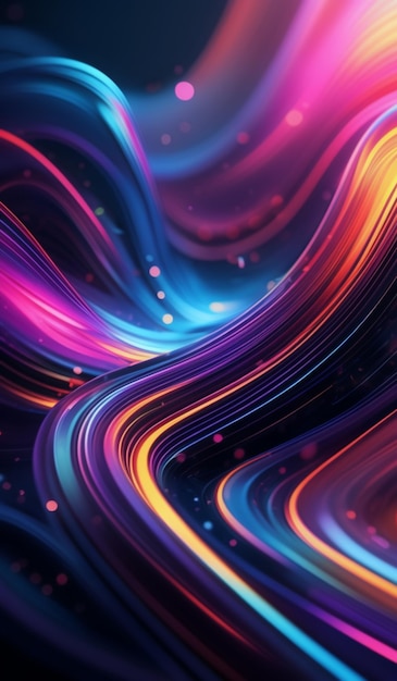 a colorful abstract image of a purple and orange light