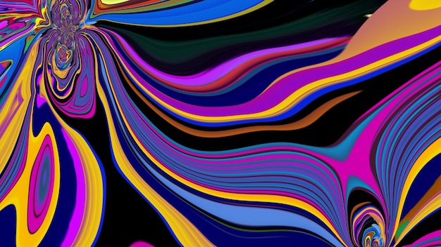 Photo a colorful abstract image of a rainbow colored background