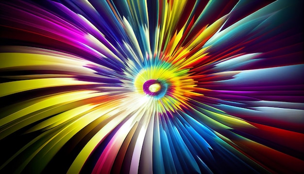 A colorful abstract image of a spiral with the word light on it.