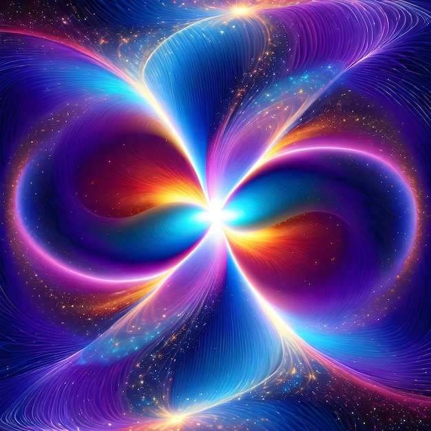 a colorful abstract image of a spiral with the word star on it