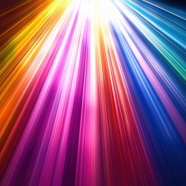 Photo colorful abstract light beams