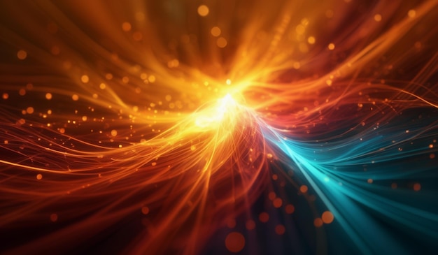 Colorful Abstract light star Background Generate AI