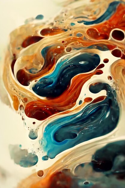 Colorful Abstract Liquid Background Illustration