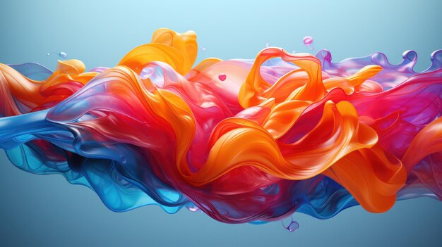 Colorful abstract liquid background