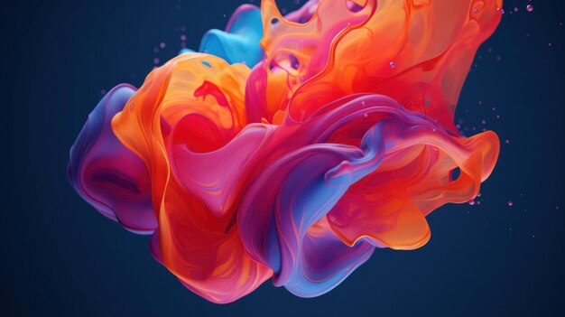 Colorful abstract liquid background