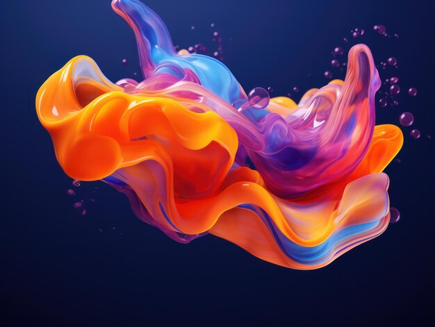 Colorful abstract liquid background