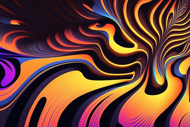 Colorful abstract liquid background