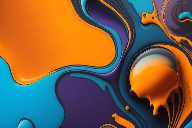 Colorful abstract liquid background