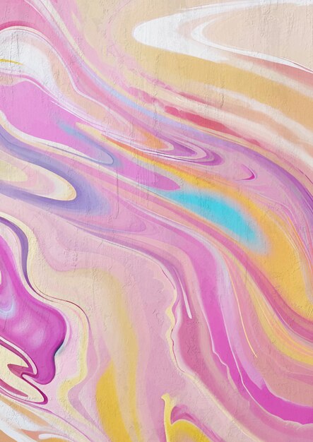 Colorful Abstract Liquid Painting Background