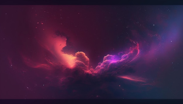 Colorful abstract nebula space background