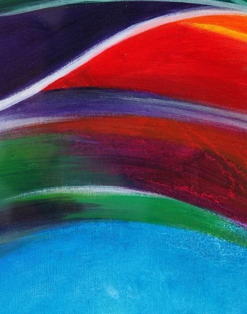 Colorful abstract oil painting