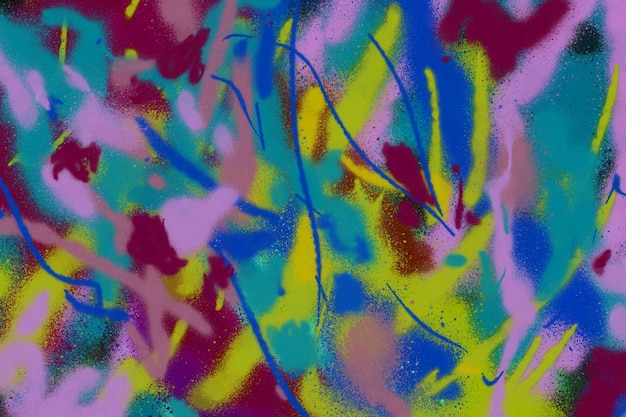 Colorful abstract paint mess graffiti wall background