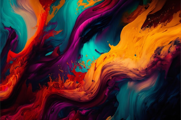 Colorful abstract painting background creative digital illustration painting