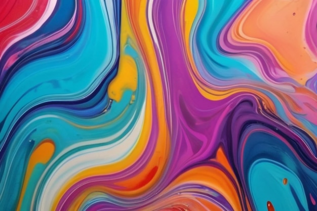 Colorful abstract painting background Liquid marbling paint background