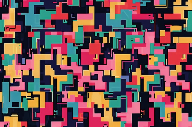 a colorful abstract painting of a background with a colorful pattern