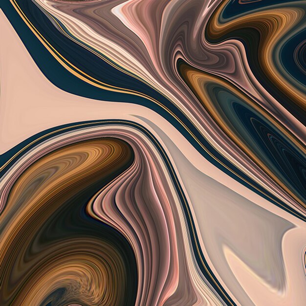 A colorful abstract painting with a brown background and a brown background.