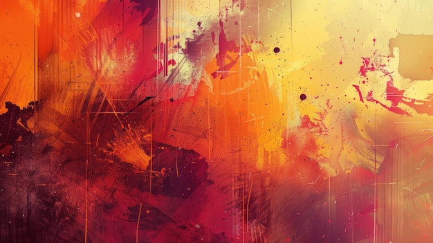 a colorful abstract painting with a lot of different colors