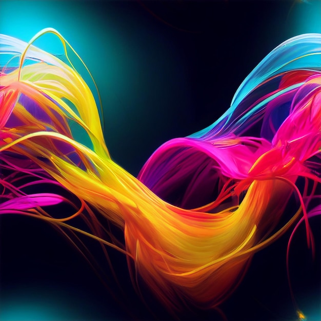 Colorful abstract shapes background wallpaper psychedelic