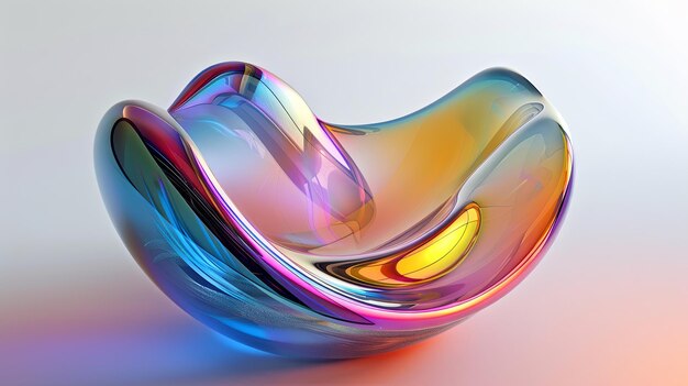 Colorful abstract swirl design with vibrant gradient hues