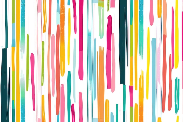 Photo colorful abstract vertical stripes in vibrant shades of pink orange blue and green against a white background