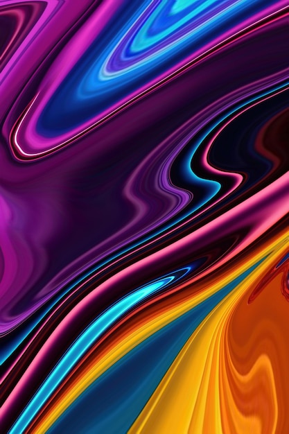 Colorful abstract wallpaper with a swirly pattern.