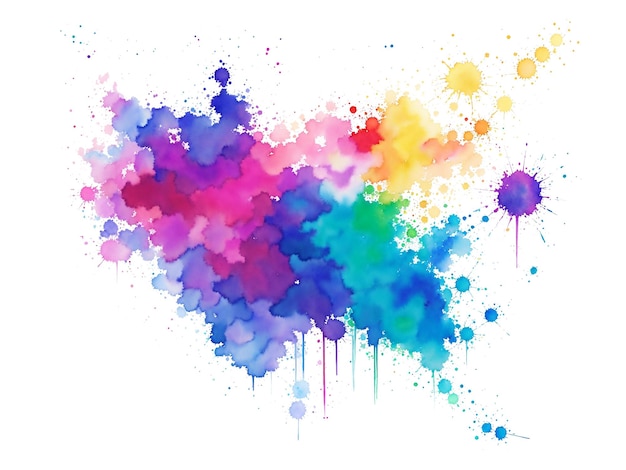 Colorful abstract watercolor painting background