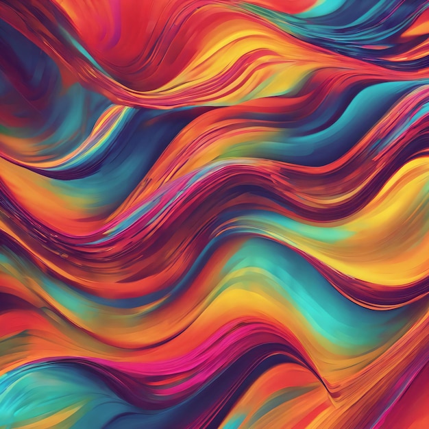 a colorful abstract wave background design