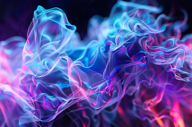 Colorful Abstract Waves of Light and Energy