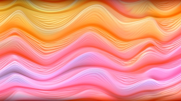 Photo colorful abstract waves with smooth gradient and flowing lines