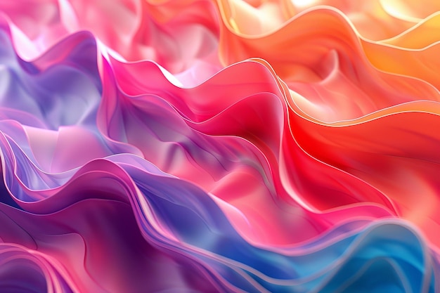 Colorful abstract waves