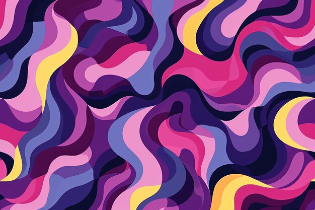 Colorful Abstract Wavy Pattern