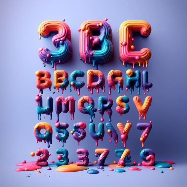 Photo a colorful alphabet that has the letters quot e g quot on it