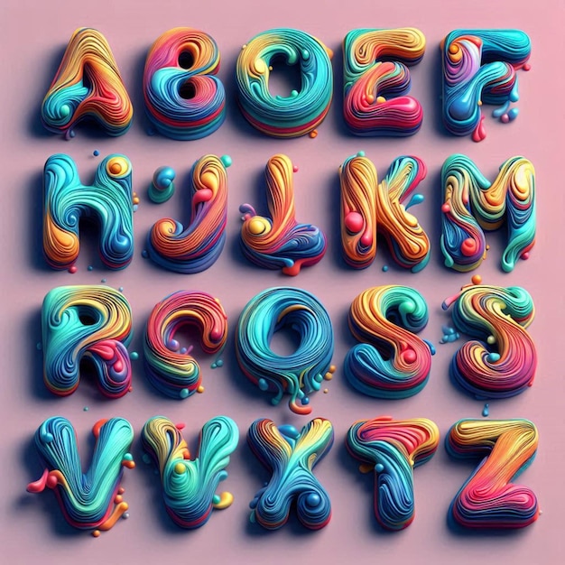 a colorful alphabet that says quot g quot on it