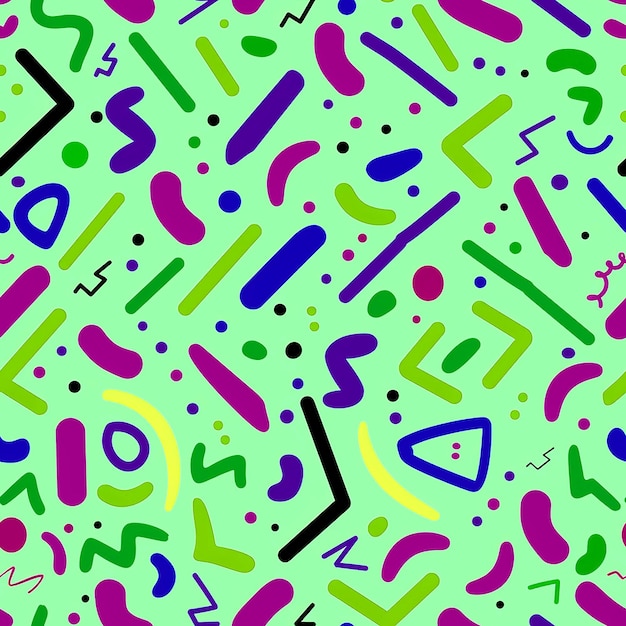 colorful alphabet with numbers and letters on a green background