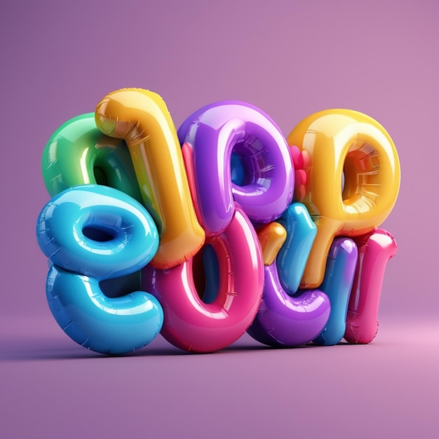 Photo a colorful alphabet with the word quot im quot written in the middle