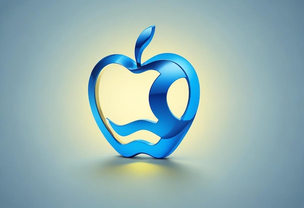 Colorful Apple Icon on a Clear Background Featuring a Vibrant and Modern Design for Versatile Use