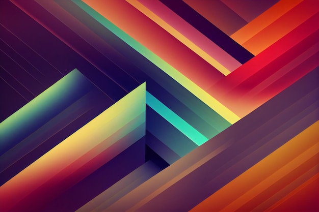 Colorful background abstract wavy 3d render