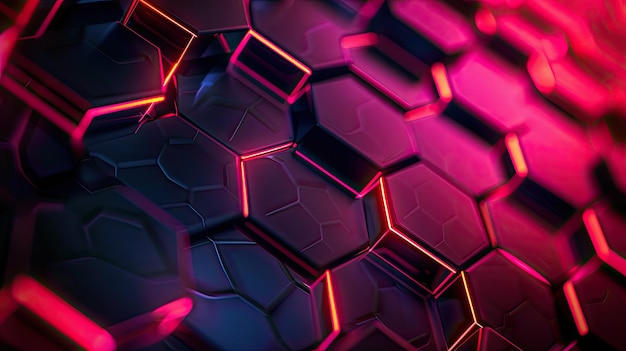 a colorful background of a purple and orange colored polygons