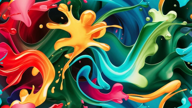 Colorful background of watercolor stains and colour splased pattern