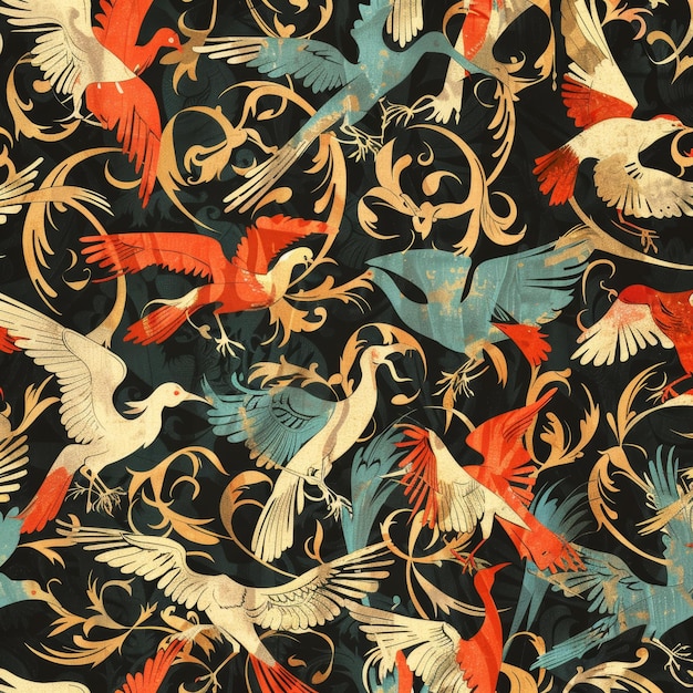 a colorful background with birds and the words  birds