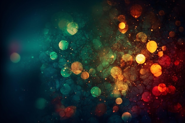 A colorful background with a black background and a blurry circle in the middle.