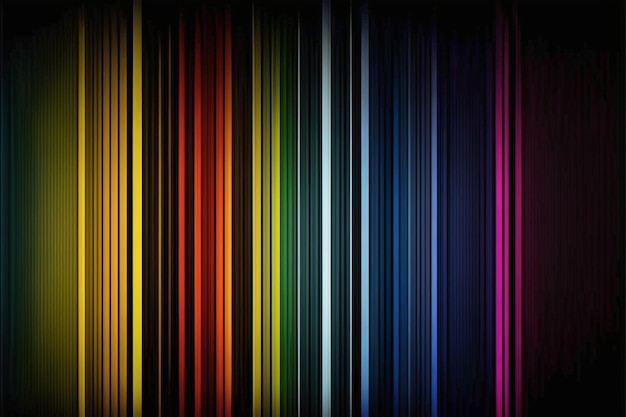 A colorful background with a black background and a rainbow pattern.