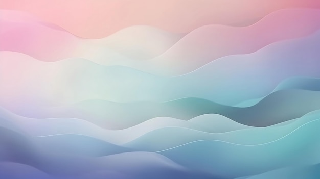 A colorful background with a blue background with waves.