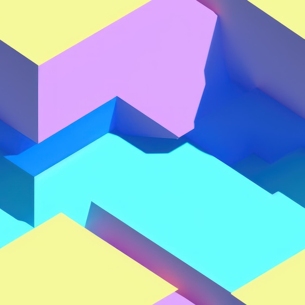 A colorful background with a blue cube and the word cube on it